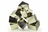 Amazing, Natural Pyrite Cube Cluster - Navajun, Spain #281077-1